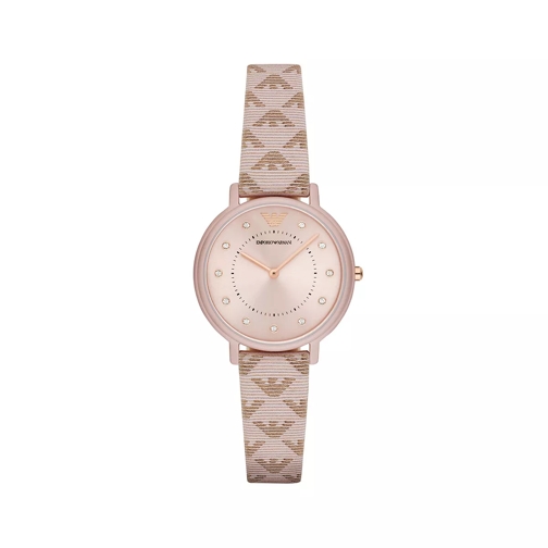 Emporio Armani AR11010 Ladies Kappa Watch Cream/Rosegold Montre habillée