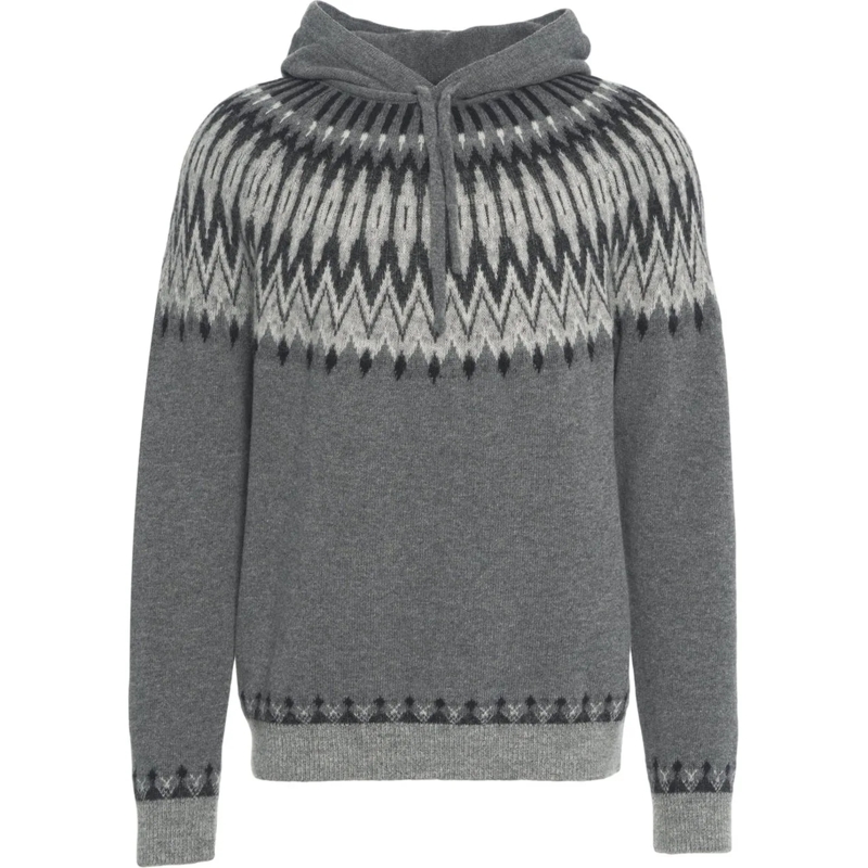 Roberto Collina  Knit hoodie grau