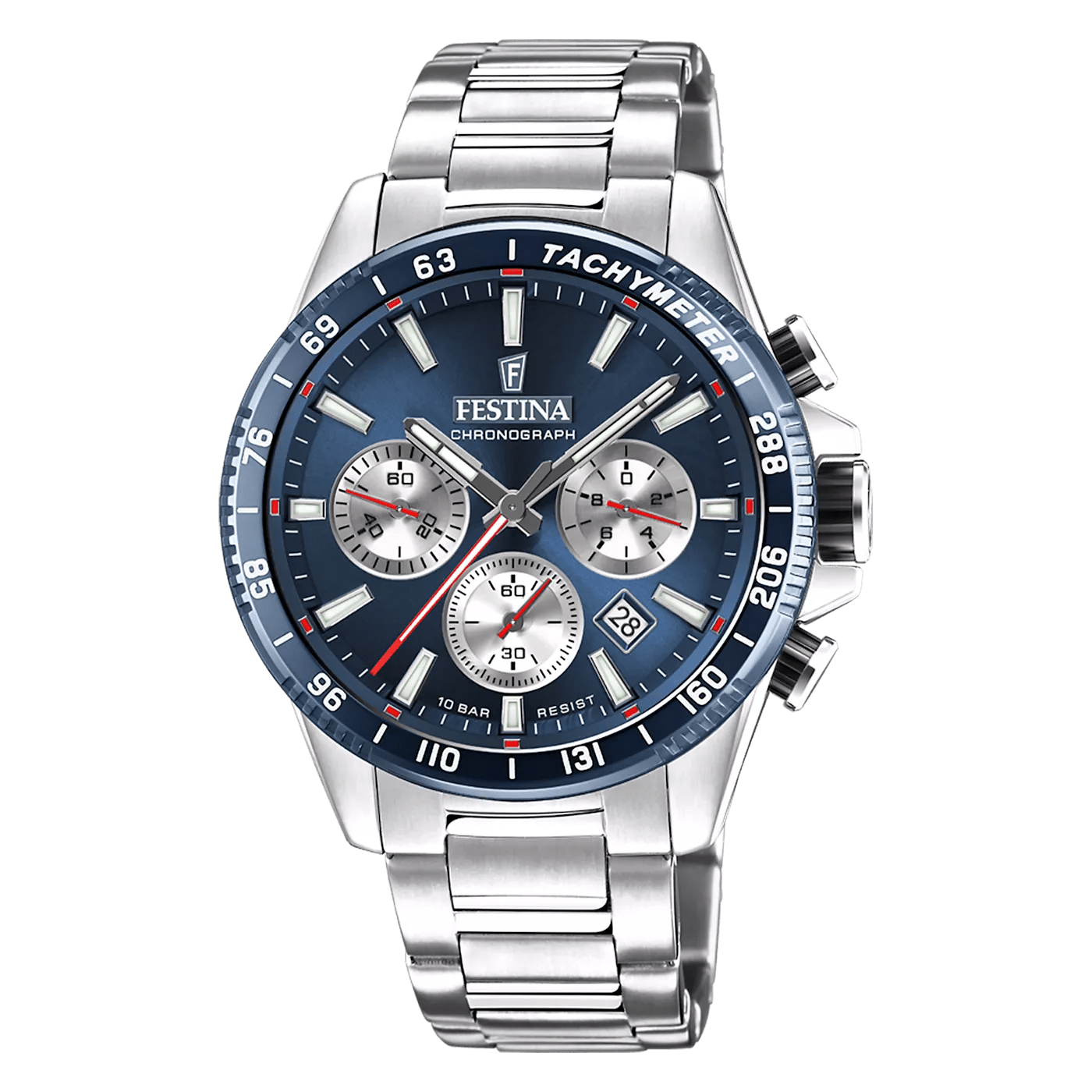 Festina Uhren - Festina Timeless Chrono herren Uhr Silber F20560-2 - Gr. unisize - in Silber - für Damen