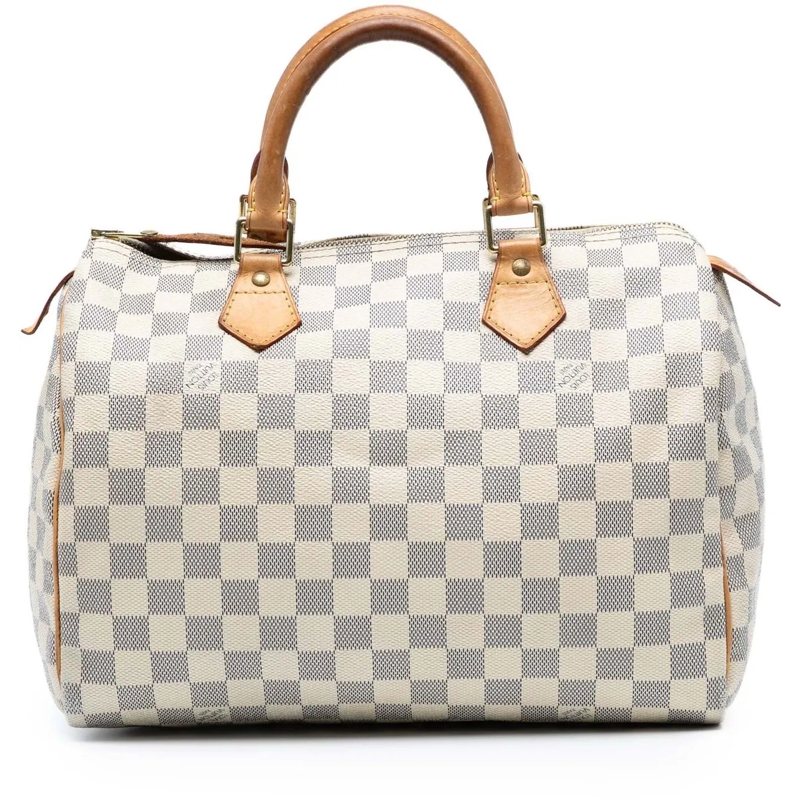 Louis Vuitton Tote Damier Azur Speedy 30 weiß