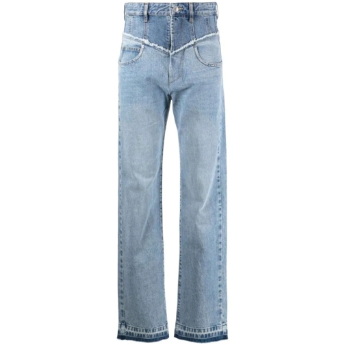 Isabel Marant  Light Blue Noemie Straight-Leg Denim Jeans Blue