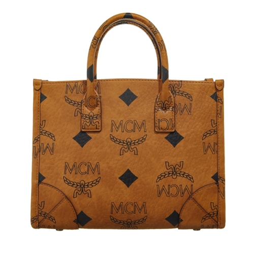 MCM Munchen Vi Tote Small  Cognac Fourre-tout