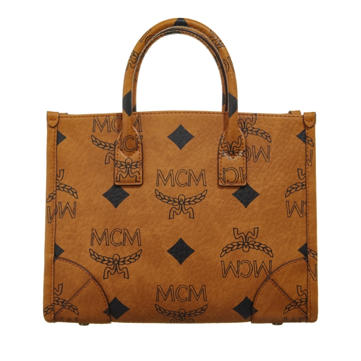 MCM Munchen Vi Tote Small Cognac | Tote