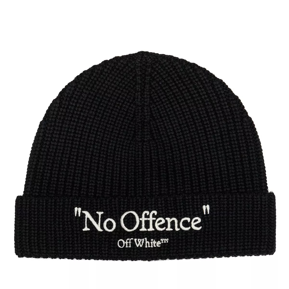 Off shop white beanie