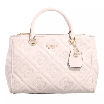 Guess Marieke Status Satchel Light Beige Logo Tote