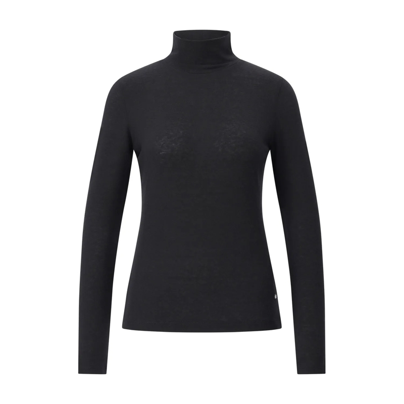 windsor. T-Shirt Leichtes Shirt mit Rollkragen Schwarz