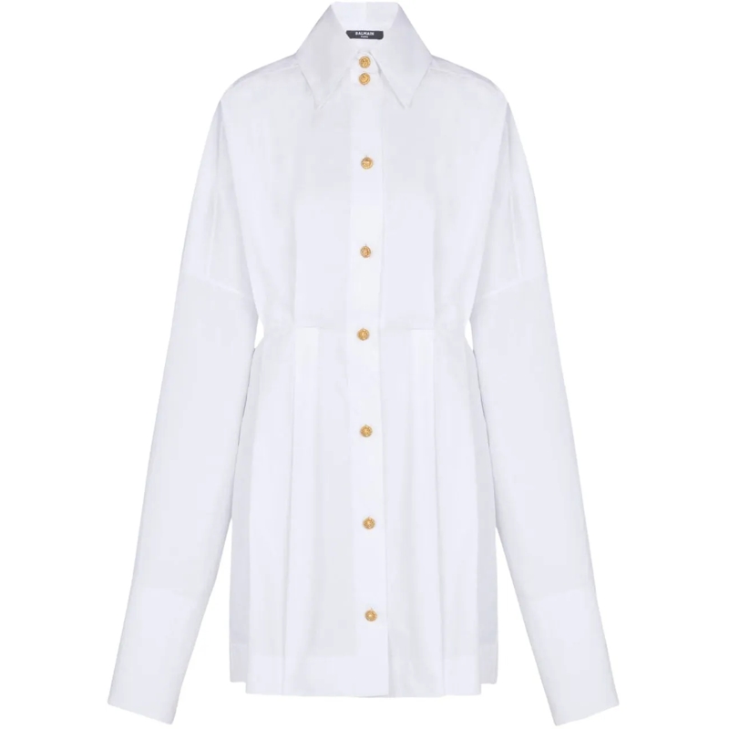 Balmain Midikleid Dresses White weiß