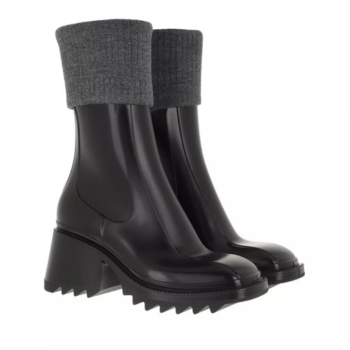 Chloé Betty Rain Boots Black Stivali da pioggia