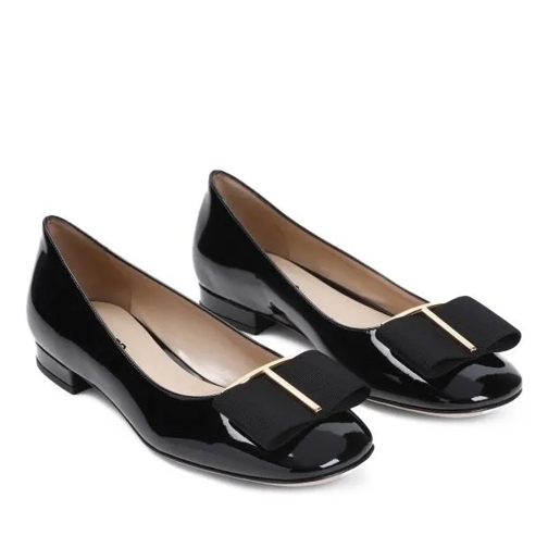 Tom Ford Black Calf Leather Ballerina Black Ballerinaskor