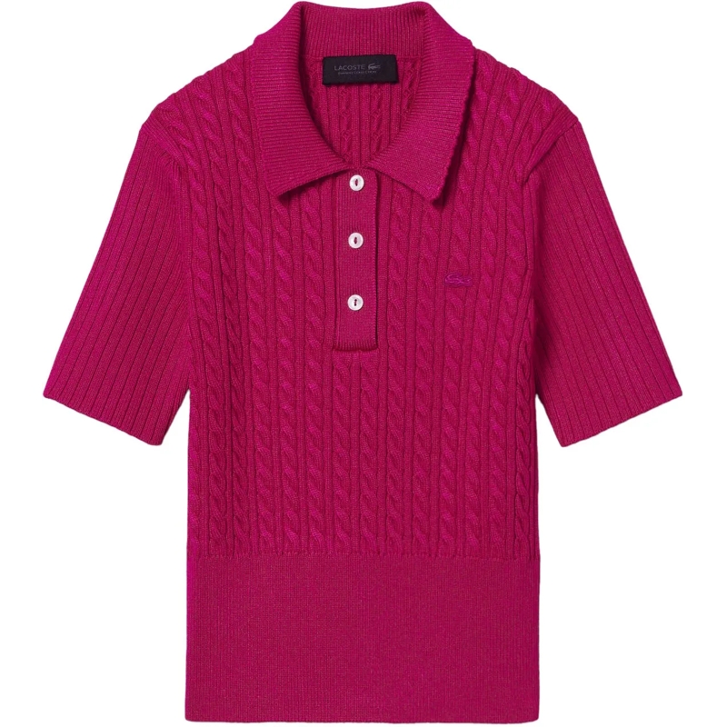 Lacoste T-Shirt Fashion Show Polo Miro Carmine rose