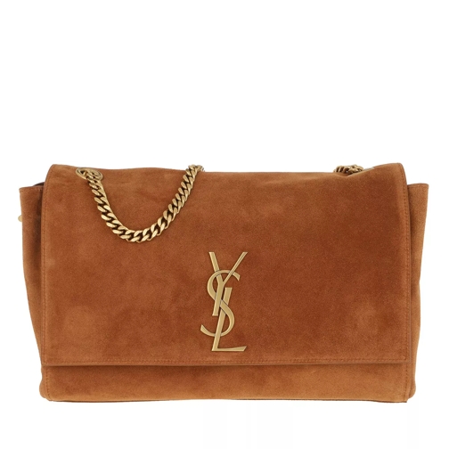 Saint Laurent Reversible Kate Medium Leather Cognac Crossbody Bag