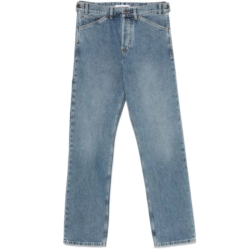 Moschino Jeans Indigo Blue Denim Trousers Blue
