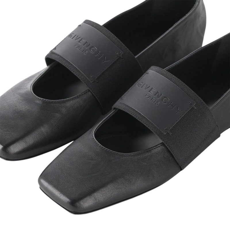 Givenchy Schnürschuhe Ballerinas aus Leder schwarz(Image 3)