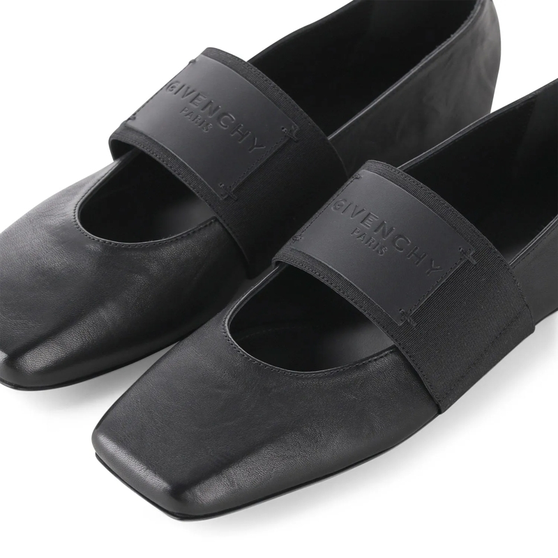 Givenchy Schnürschuhe Ballerinas aus Leder schwarz(Image 3)