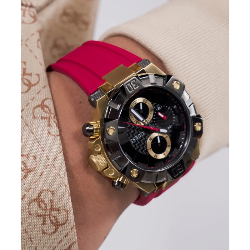 Guess Quarzuhr Quarz-Analoguhr Ignite rot(Image 5)