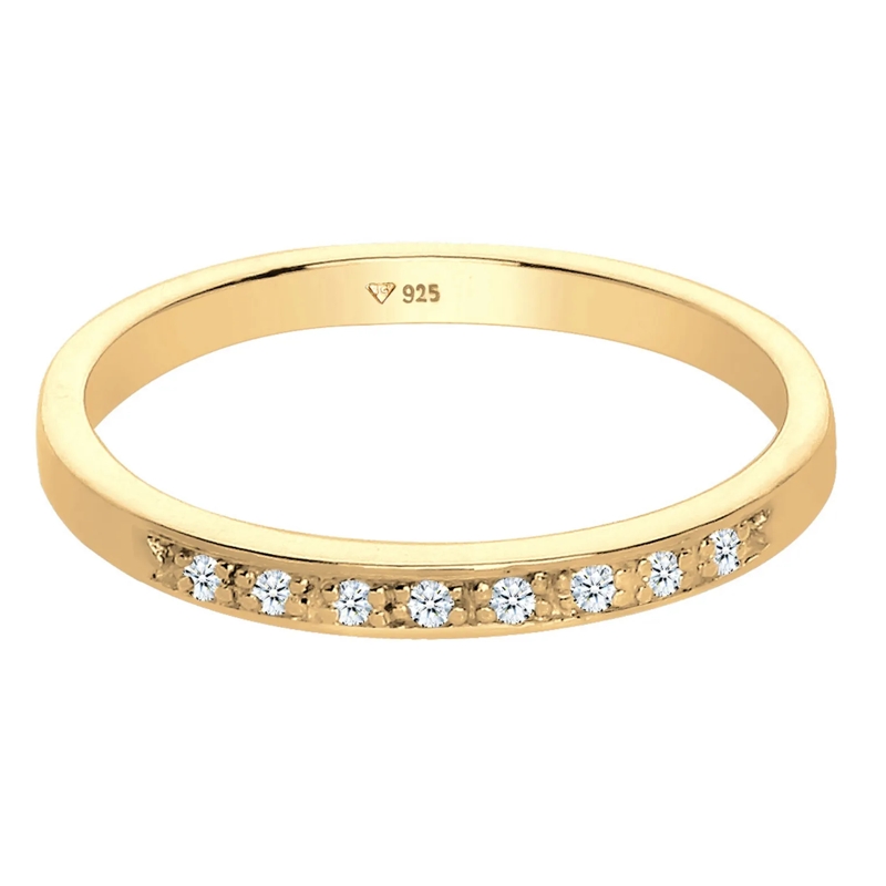Elli Ring Ring Aufsteckring Funkelnd Diamant (0.04 ct) 925 S weiss(Image 6)