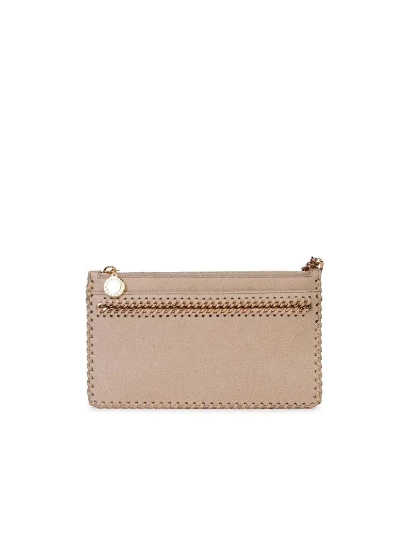 Stella McCartney Clutches - Falabella%27 Mini Clutch Bag In Cream Recycled Polye - Gr. unisize - in Beige - für Damen