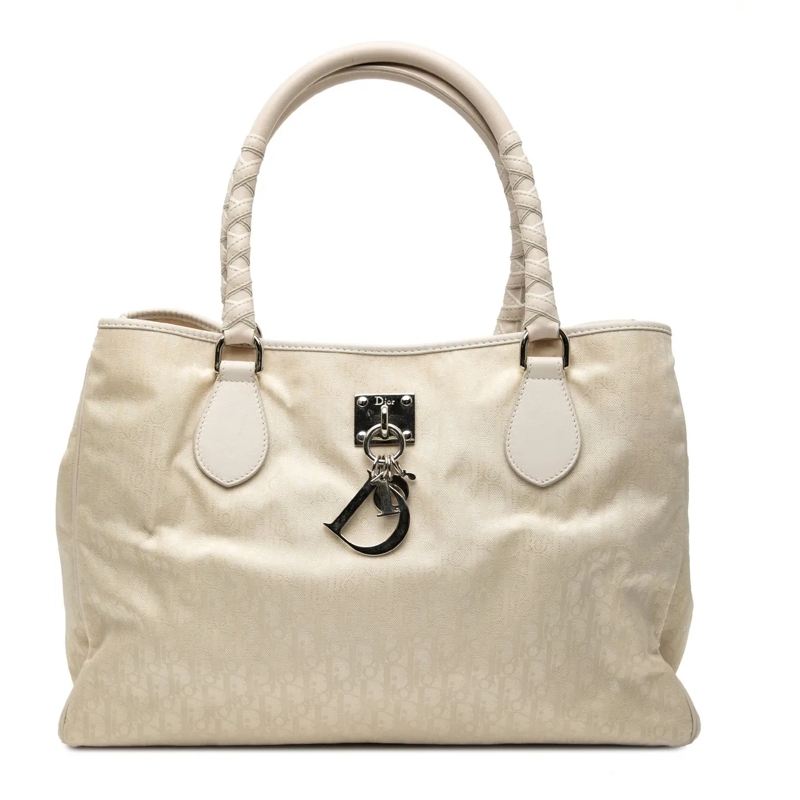 Christian Dior Shopper Diorissimo Trotter Canvas Lovely Charm Tote braun