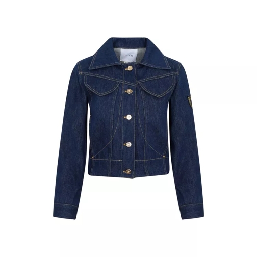 Patou  Blue Iconic Denim Shaped Jacket Blue