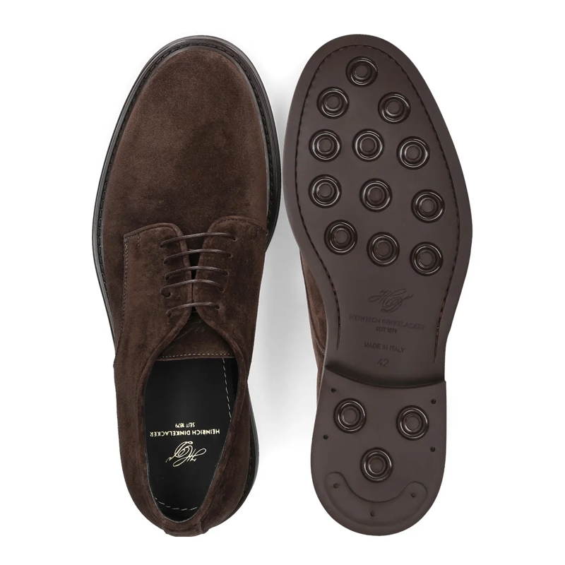Heinrich Dinkelacker Schnürschuhe Schnürer Florenz Plain V dunkel-braun(Image 4)
