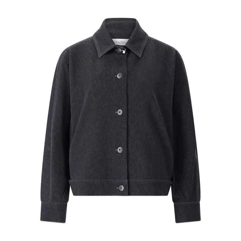 Max Mara Veste de transition Jacke Nettare aus Baumwollmix blau(Image 5)