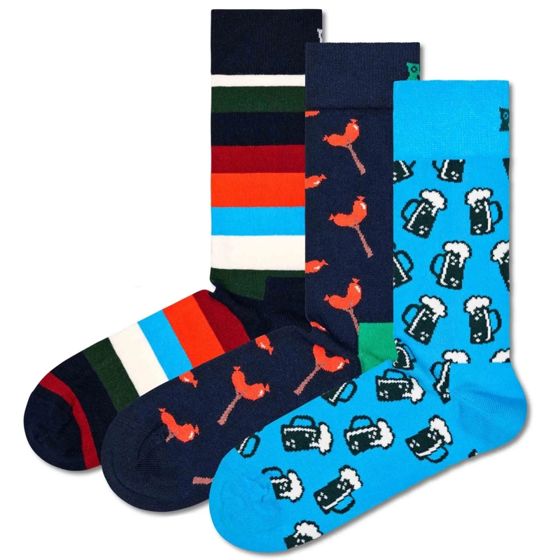 Happy Socks  3er Pack bunt