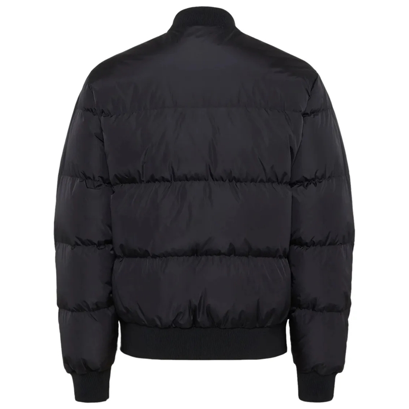 Dsquared2 Daunenjacke Classic Black Puffer Bomber Jacket With Ribbed Cuf Black(Image 3)