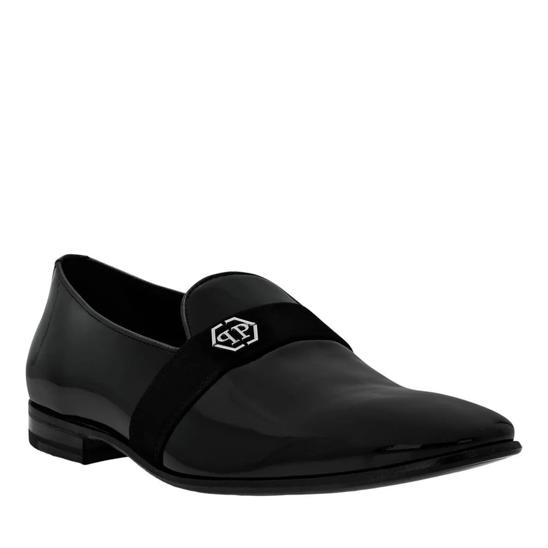Philipp Plein Loafer Patent Leather Loafers Hexagon schwarz(Image 2)