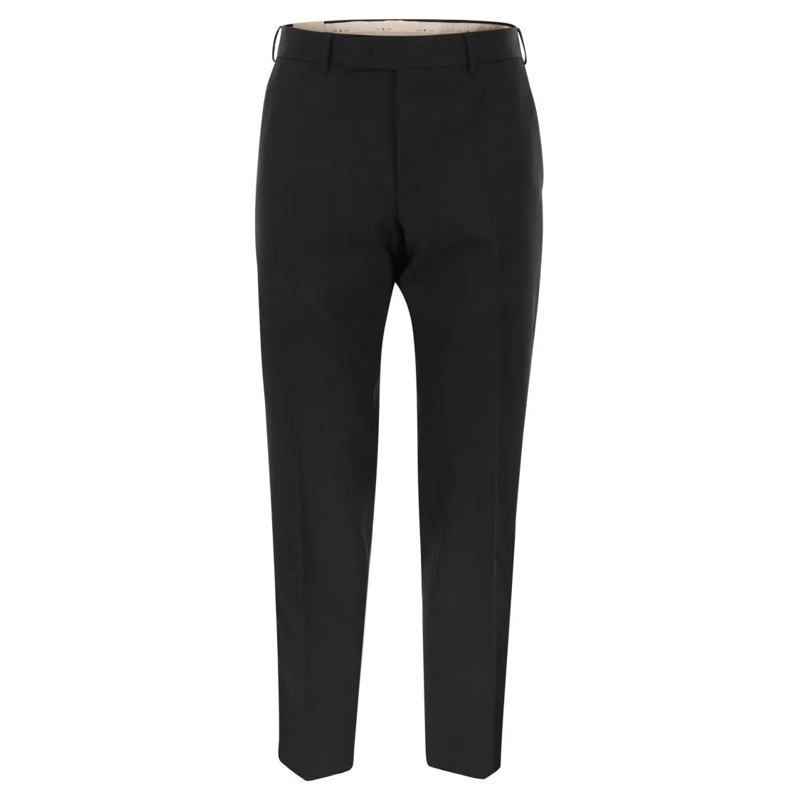Pt Torino Pantalon de costume Rebel - Virgin Wool Chino Trousers Black