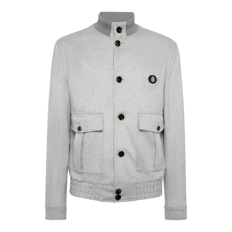 BILLIONAIRE Lederjacke Jacke grau