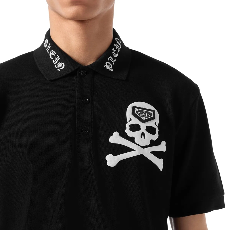 Philipp Plein Top Polohemd Skull schwarz(Image 5)