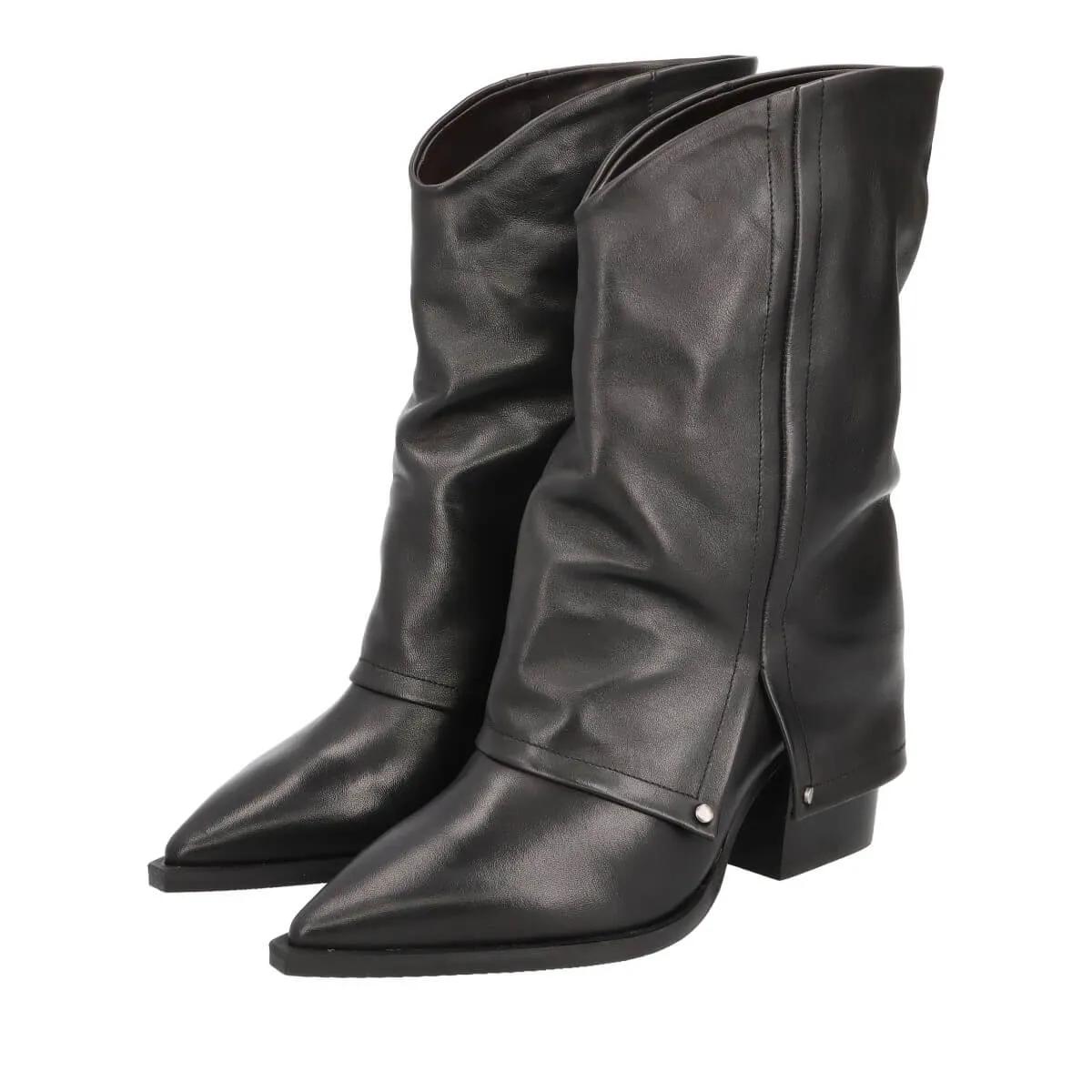 Thea Mika Stiefel - Cowboy Boots - Gr. 39 (EU) - in Schwarz - für Damen