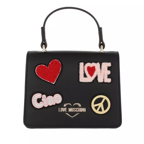 Love Moschino Patch Crossbody Bag Nero Cartable
