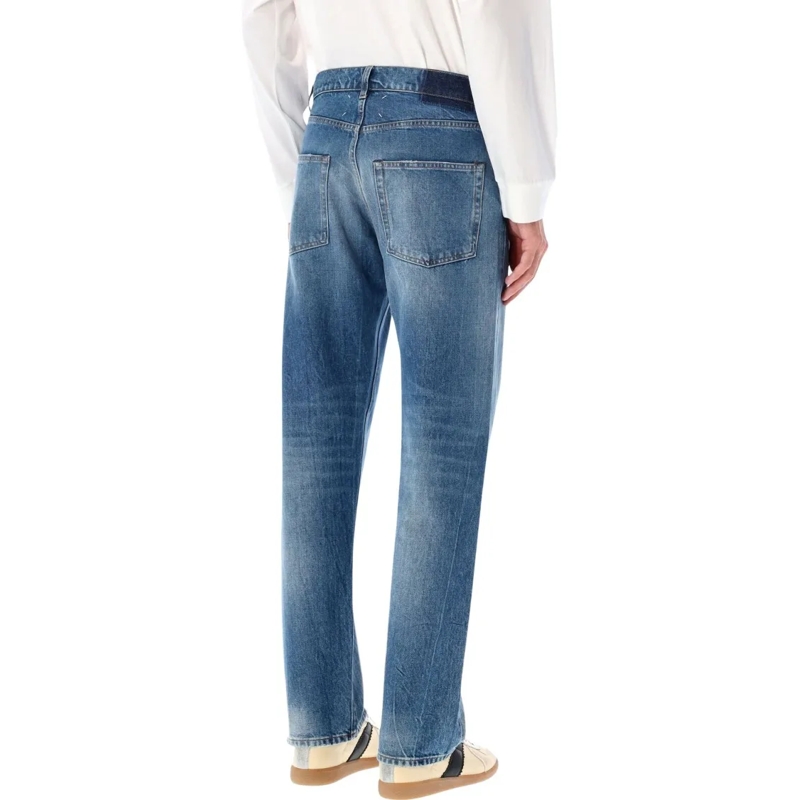 Maison Margiela Jeans Blue Jeans With Patch Blue