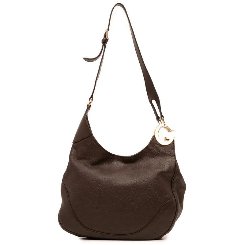 Gucci Schultertasche Guccissima Charlotte Crossbody braun