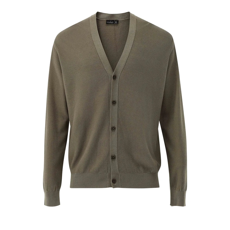 VAN LAACK Strickjacke Weste Uni grün