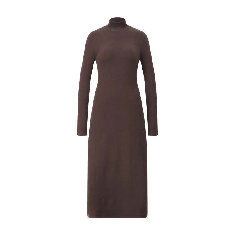 WEEKEND Max Mara  Kleid Ocroma aus Wollgewebe Dunkelbraun