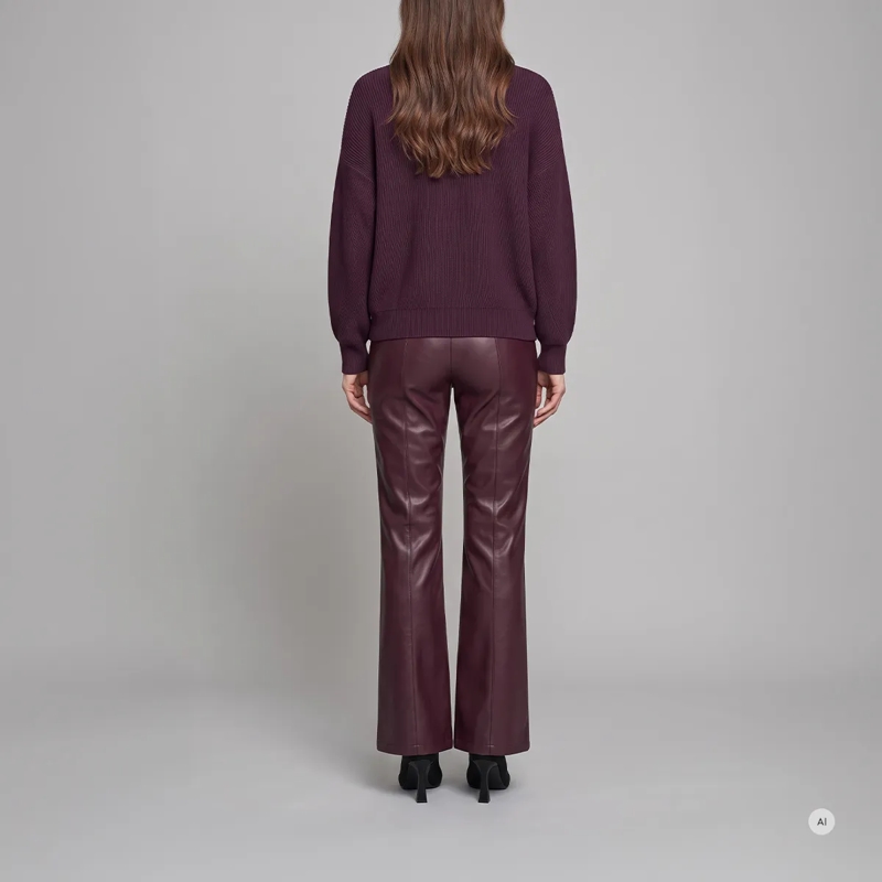 Marc Aurel Strickjacke Diese Strickjacke im Blazer-Look aus Halbpatent-St lila(Image 4)