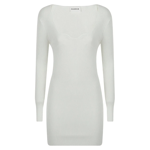 P.A.R.O.S.H. Mini-Kleider Fitted White Mini Dress White