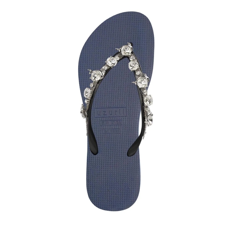 UZURII Flip Flops Zehentrenner Chrystal Dolphin marineblau(Image 3)