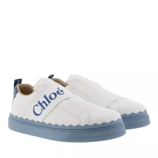 Chloé Sneaker With Strap Leather Stormy Blue Slip-On Sneaker