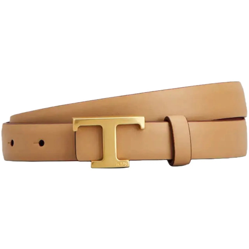 Tod's Ceinture en cuir Belts Cammello Ch Rosso Borgogna braun