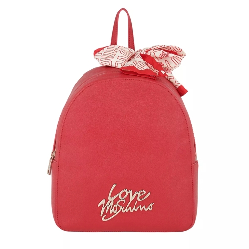 Love Moschino Smooth Saffiano Pu Logo Backpack Rosso Backpack