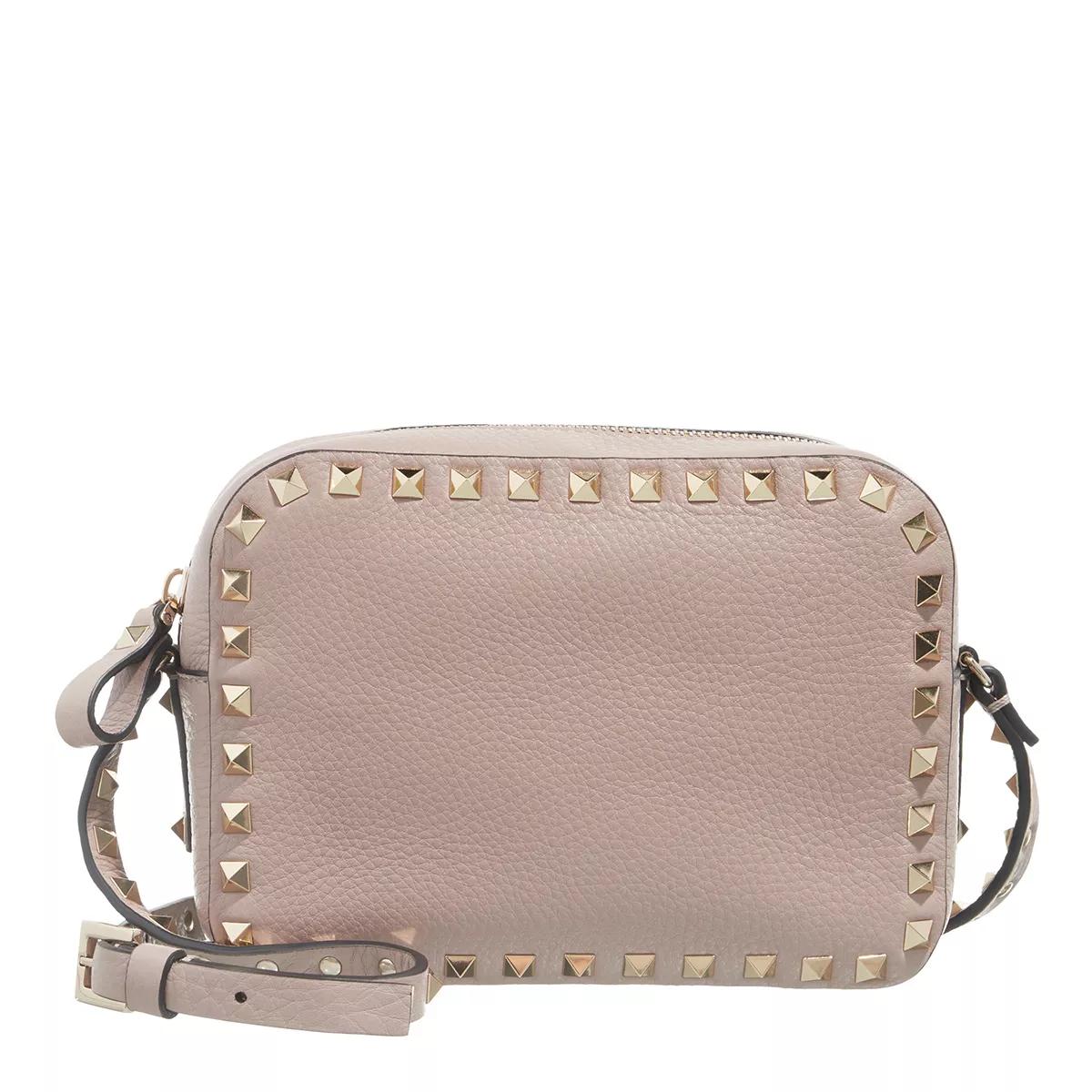 Valentino Garavani Rockstud Crossbody Bag Powder Camera Bag