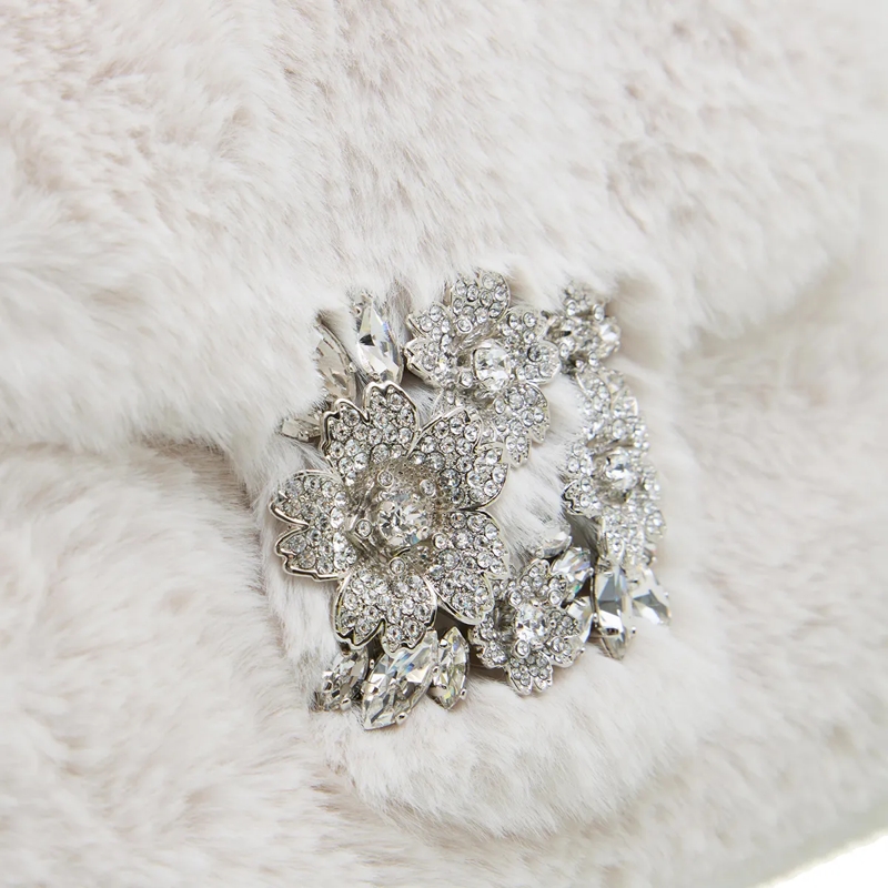 Roger Vivier Crossbody Bag Bouquet Buckle Mini Bag Bianco(Image 4)