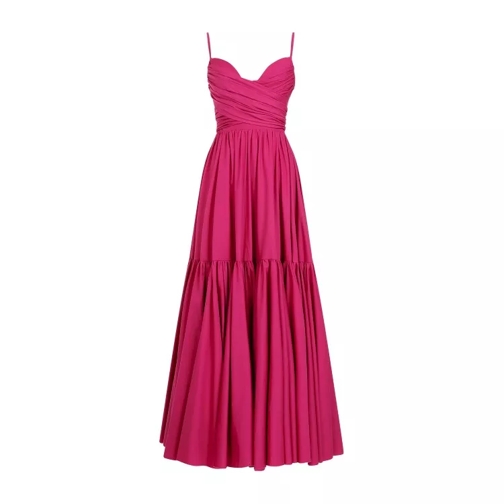 Giambattista Valli Fuchsia Cotton Long Dress Pink 