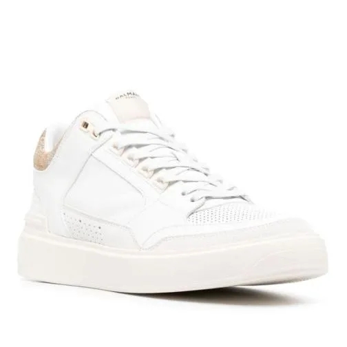 Balmain B-Court Mid-Top Sneakers White låg sneaker