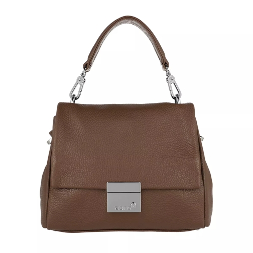 Abro Adria Leather Handle Bag Cognac Cartable