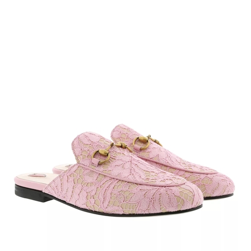 Gucci Princetown Lace Slipper Light Pink Slide