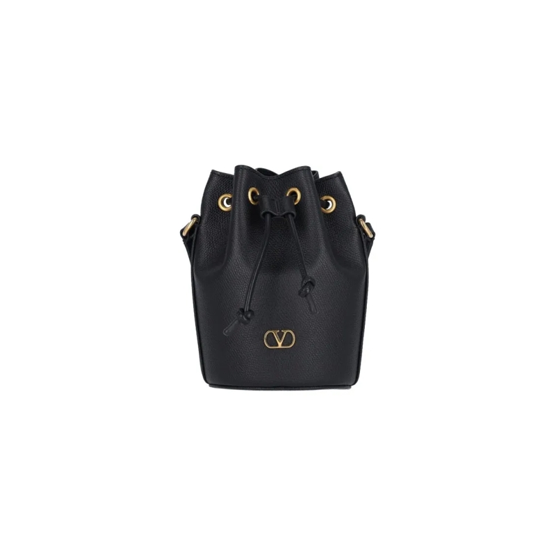 Valentino Garavani Bucket Bag "Vlogo" Mini Bag Black Black